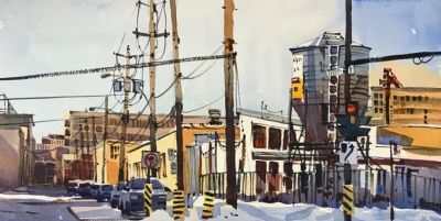 莎莉·布劳科普夫：捕捉城市脉搏的水彩诗人 - 图画吧TUHUABA