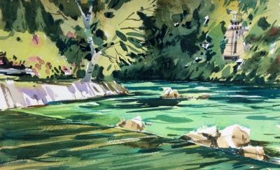 莎莉·布劳科普夫：捕捉城市脉搏的水彩诗人 - 图画吧TUHUABA