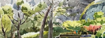 莎莉·布劳科普夫：捕捉城市脉搏的水彩诗人 - 图画吧TUHUABA