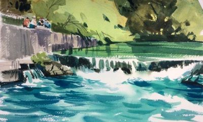 莎莉·布劳科普夫：捕捉城市脉搏的水彩诗人 - 图画吧TUHUABA