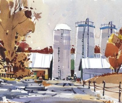 莎莉·布劳科普夫：捕捉城市脉搏的水彩诗人 - 图画吧TUHUABA