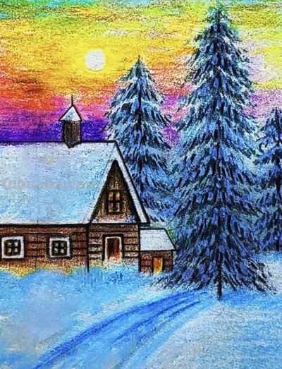 彩铅风景 - 图画吧TUHUABA