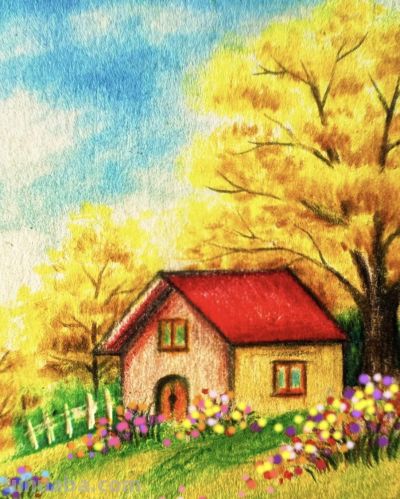 彩铅风景 - 图画吧TUHUABA