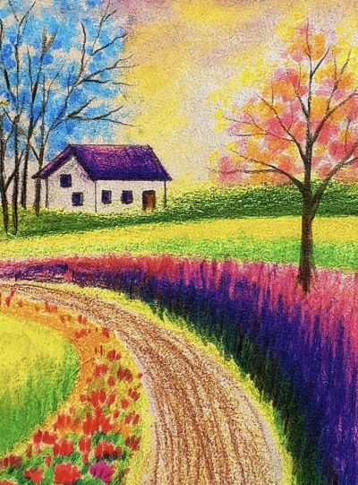 彩铅风景 - 图画吧TUHUABA