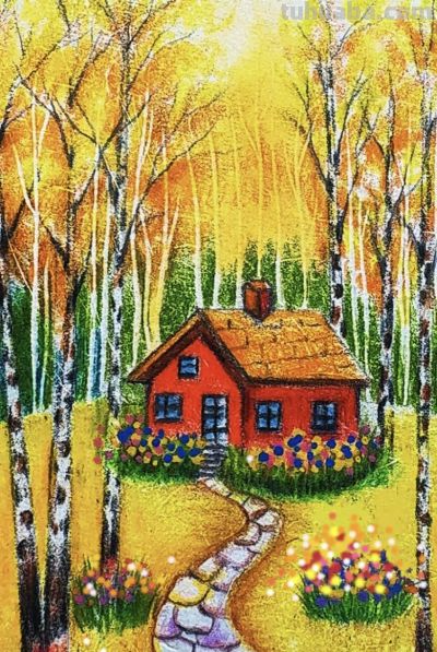 彩铅风景 - 图画吧TUHUABA