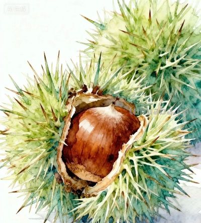 彩铅画|板栗 - 图画吧TUHUABA