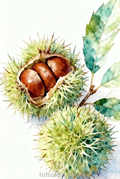 彩铅画|板栗 - 图画吧TUHUABA