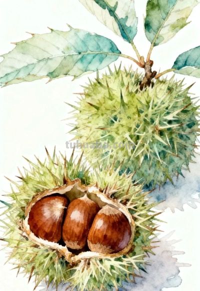 彩铅画|板栗 - 图画吧TUHUABA