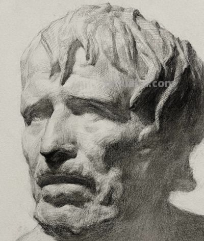 现在还有人画海盗吗？短期石膏像素描，步骤和造型值得美术生参考 - 今日头条