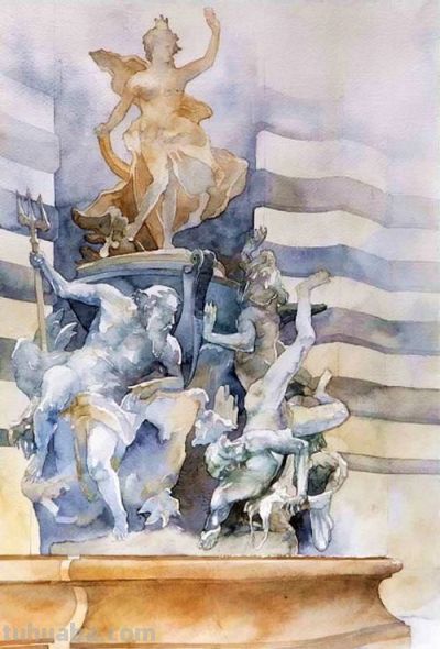 走进Michal Orlowski的水彩风景画世界 - 图画吧TUHUABA