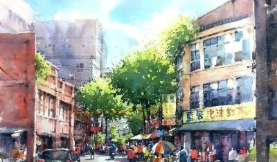 画家郭金昇水彩风景欣赏(中国台湾) - 图画吧TUHUABA