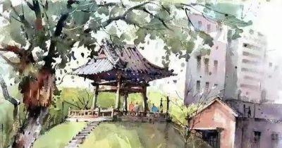 画家郭金昇水彩风景欣赏(中国台湾) - 图画吧TUHUABA