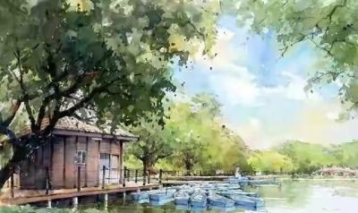 画家郭金昇水彩风景欣赏(中国台湾) - 图画吧TUHUABA