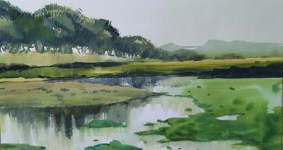 梅竞 ——《风景水彩画》（1）作品欣赏 - 图画吧TUHUABA