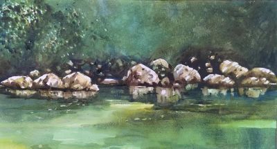 梅竞 ——《风景水彩画》（1）作品欣赏 - 图画吧TUHUABA