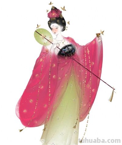 水彩晕染出的唐风仕女，淡雅朦胧，这写意的仙气直接把古画活化了 - 今日头条