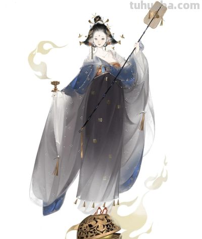 水彩晕染出的唐风仕女，淡雅朦胧，这写意的仙气直接把古画活化了 - 图画吧TUHUABA