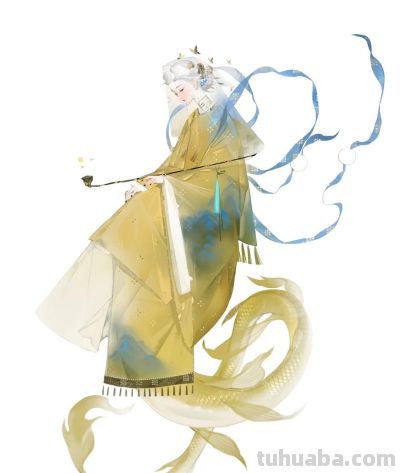 水彩晕染出的唐风仕女，淡雅朦胧，这写意的仙气直接把古画活化了 - 图画吧TUHUABA