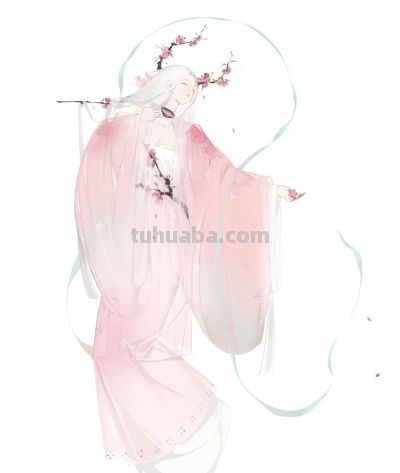 水彩晕染出的唐风仕女，淡雅朦胧，这写意的仙气直接把古画活化了 - 图画吧TUHUABA