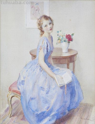 英国画家沃尔特·欧内斯特·韦伯斯特人物油画水彩画欣赏 - 今日头条