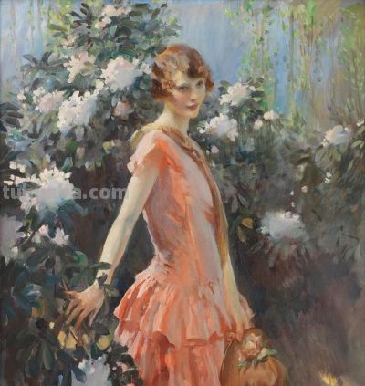 英国画家沃尔特·欧内斯特·韦伯斯特人物油画水彩画欣赏 - 图画吧TUHUABA