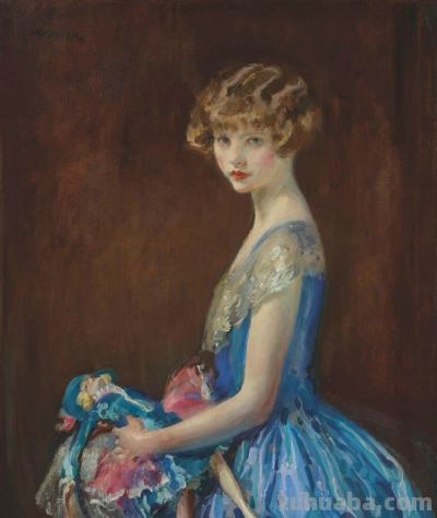 英国画家沃尔特·欧内斯特·韦伯斯特人物油画水彩画欣赏 - 图画吧TUHUABA