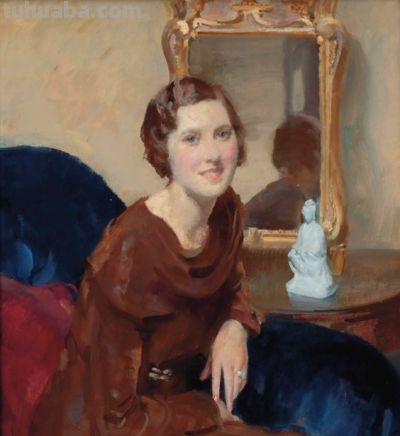 英国画家沃尔特·欧内斯特·韦伯斯特人物油画水彩画欣赏 - 图画吧TUHUABA