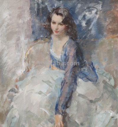 英国画家沃尔特·欧内斯特·韦伯斯特人物油画水彩画欣赏 - 图画吧TUHUABA