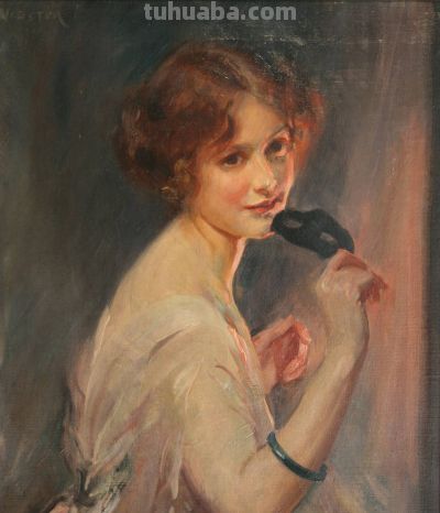 英国画家沃尔特·欧内斯特·韦伯斯特人物油画水彩画欣赏 - 图画吧TUHUABA