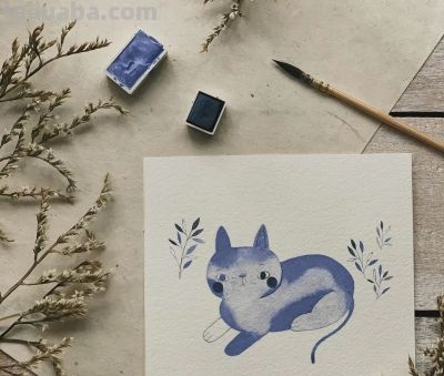 插画丨灵动又十分治愈童趣水彩，小巧可爱的动物插画，超级温馨 - 图画吧TUHUABA