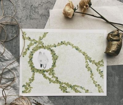 插画丨灵动又十分治愈童趣水彩，小巧可爱的动物插画，超级温馨 - 图画吧TUHUABA