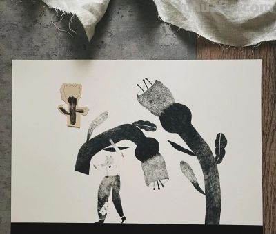 插画丨灵动又十分治愈童趣水彩，小巧可爱的动物插画，超级温馨 - 图画吧TUHUABA