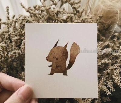 插画丨灵动又十分治愈童趣水彩，小巧可爱的动物插画，超级温馨 - 图画吧TUHUABA