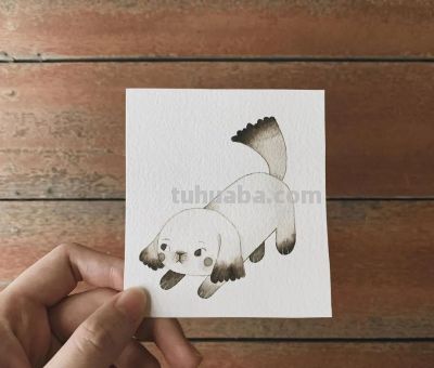 插画丨灵动又十分治愈童趣水彩，小巧可爱的动物插画，超级温馨 - 图画吧TUHUABA