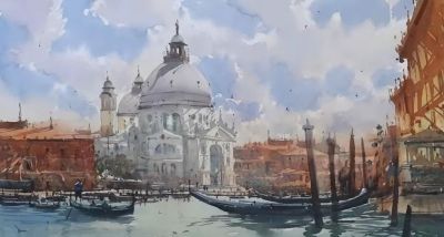 尤金·戈里安的水彩绘画作品 - 图画吧TUHUABA