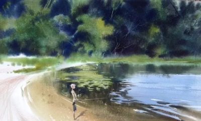 尤金·戈里安的水彩绘画作品 - 图画吧TUHUABA