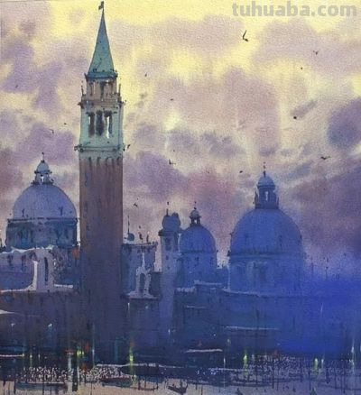 尤金·戈里安的水彩绘画作品 - 图画吧TUHUABA