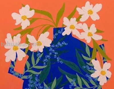 Bailey Schmidt的花卉静物以高饱和的绚丽色彩著称，笔触大胆奔放 - 今日头条