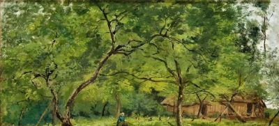 比利时画家塞萨尔·德·科克风景油画作品欣赏 - 图画吧TUHUABA