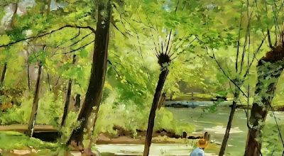 比利时画家塞萨尔·德·科克风景油画作品欣赏 - 图画吧TUHUABA