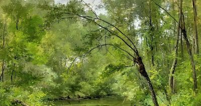 比利时画家塞萨尔·德·科克风景油画作品欣赏 - 图画吧TUHUABA