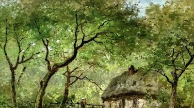 比利时画家塞萨尔·德·科克风景油画作品欣赏 - 图画吧TUHUABA