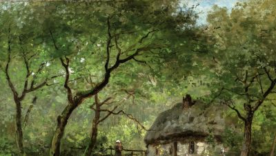 比利时画家塞萨尔·德·科克风景油画作品欣赏 - 图画吧TUHUABA