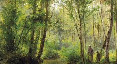 比利时画家塞萨尔·德·科克风景油画作品欣赏 - 图画吧TUHUABA