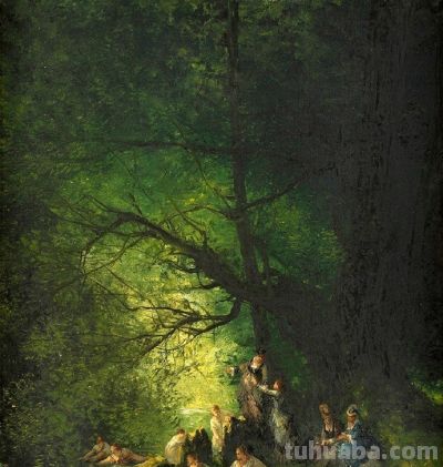 比利时画家塞萨尔·德·科克风景油画作品欣赏 - 图画吧TUHUABA