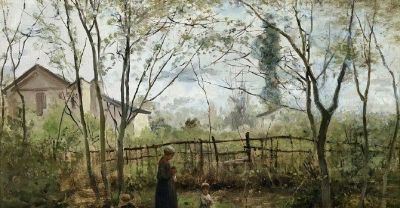 比利时画家塞萨尔·德·科克风景油画作品欣赏 - 图画吧TUHUABA