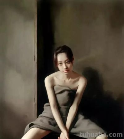 留学法国十年的央美教授李文涛写实人物油画欣赏 - 图画吧TUHUABA