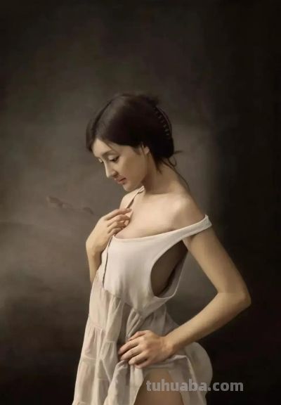 留学法国十年的央美教授李文涛写实人物油画欣赏 - 图画吧TUHUABA