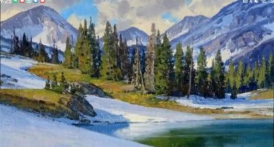 唯美油画风景作品欣赏 - 图画吧TUHUABA