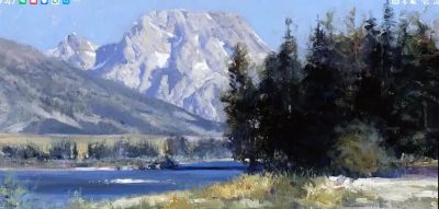 唯美油画风景作品欣赏 - 图画吧TUHUABA